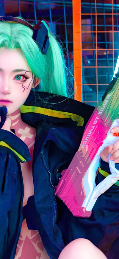 Fond d'écran iPhone Rebecca Cosplay Game X Cyberpunk Edgerunners