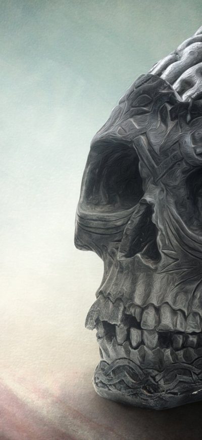 Fond d'écran iPhone Brain Skull