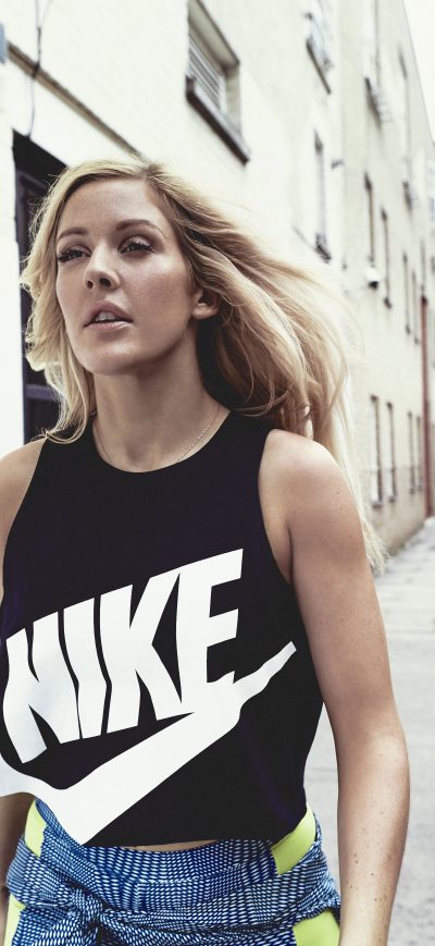 Fond d'écran iPhone Ellie Goulding Nike 2018 10k