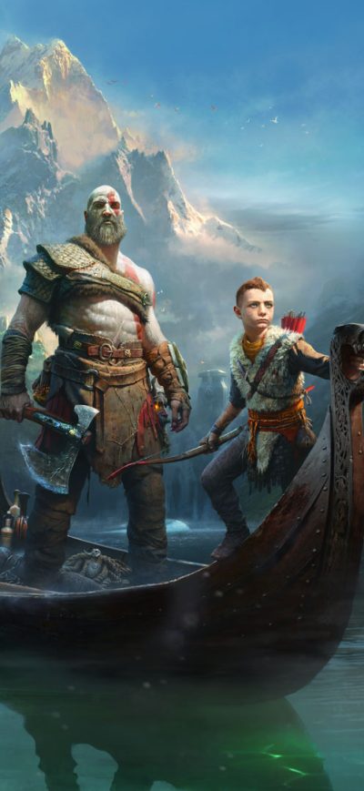 Fond d'écran God Of War 4 2018 sur iPhone