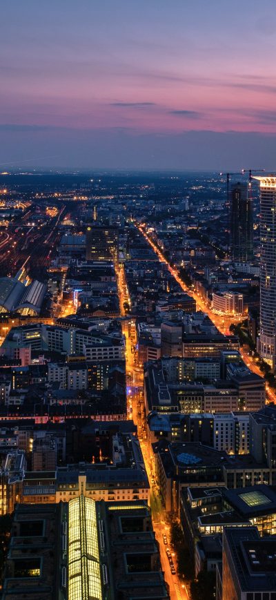 Fond d'écran iPhone City Skyline Morning 4k