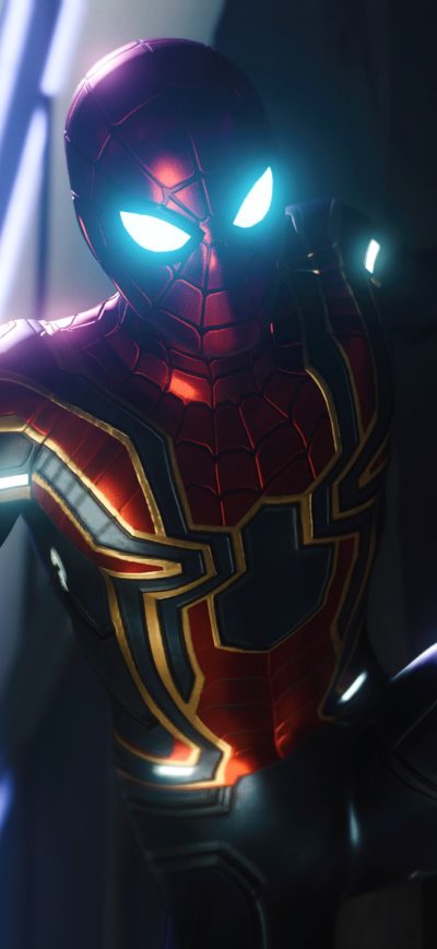Fond d'écran iPhone Spiderman PS4 Iron Spider Suit