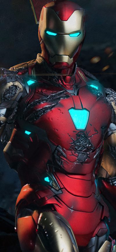 Fond d'écran iPhone Iron Man Mark 85 Art 4k