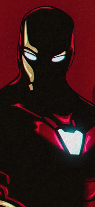 Fond d'écran iPhone Iron Man Avengers Minimal 5k