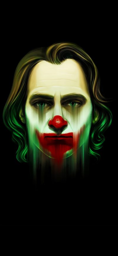 Fond d'écran iPhone Joaquin Phoenix Joker Dark Minimal 4k