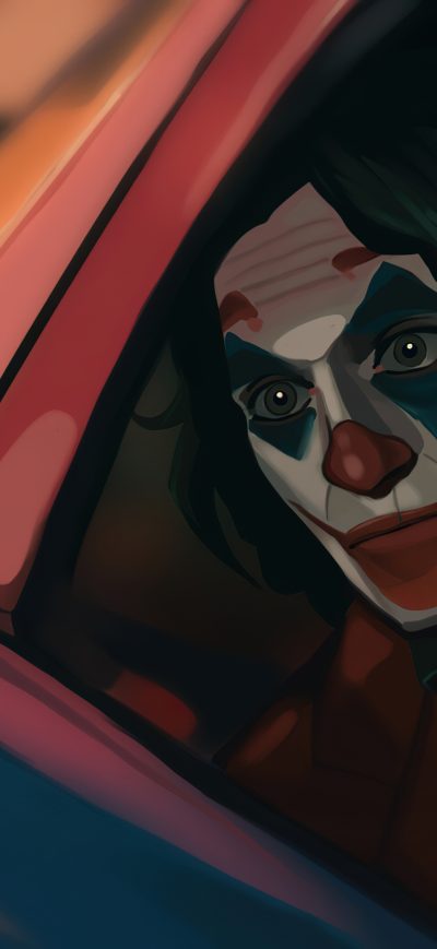 Fond d'écran iPhone Joker In Car 4k