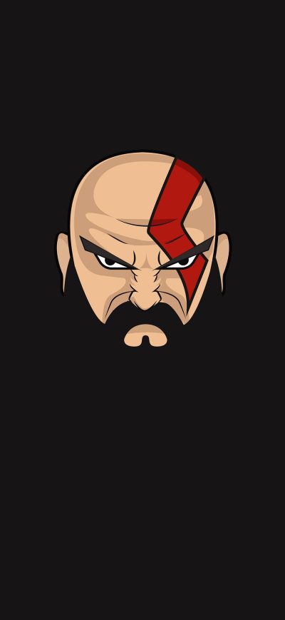 Fond d'écran iPhone Minimal Kratos