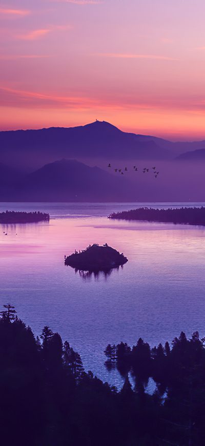 Fond d'écran iPhone Pearly Lake 4k