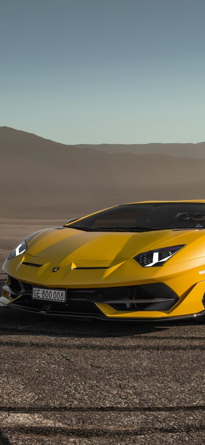 Fond d'écran iPhone Lamborghini Aventardor SVJ 4k