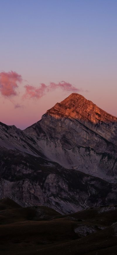 Fond d'écran iPhone Evening View Mountains Landscape 5k