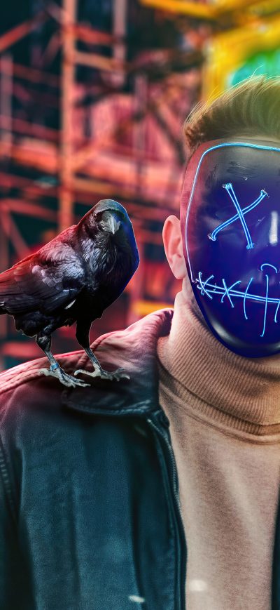Fond d'écran iPhone Raven Master 4k