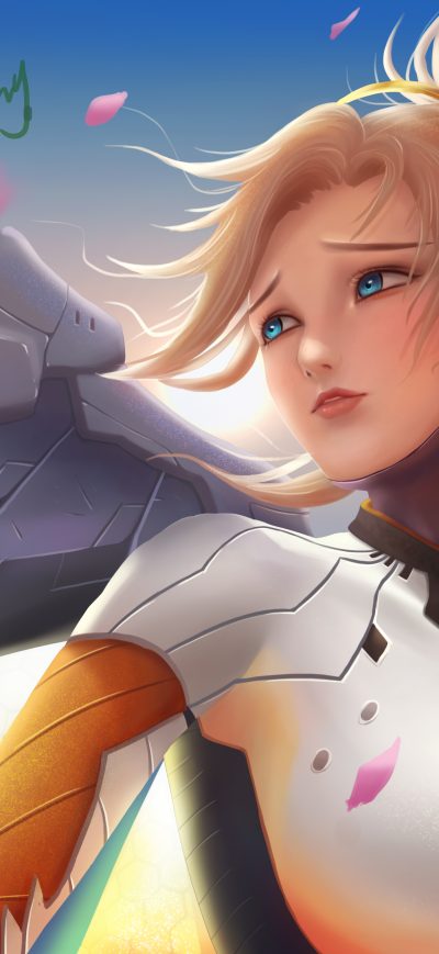 Fond d'écran iPhone 4k Art Mercy Overwatch