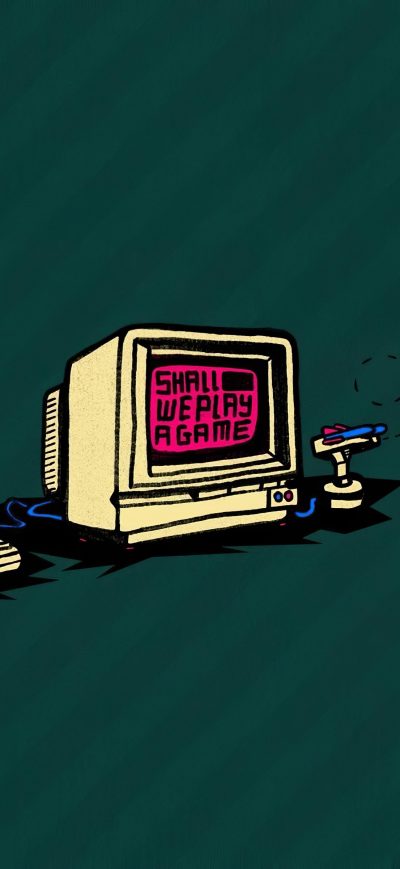 Fond d'écran Shall We Replay A Game Minimal 4k sur iPhone