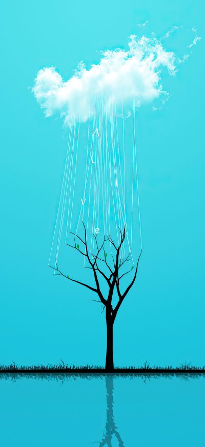 Fond d'écran iPhone Minimal Nature Tree 4k