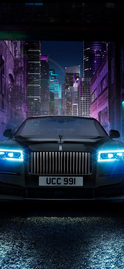 Fond d'écran iPhone Rolls Royce Black Badge Ghost 2021 4k