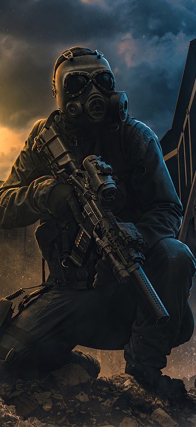 Fond d'écran iPhone Soldier Destruction Army 4k