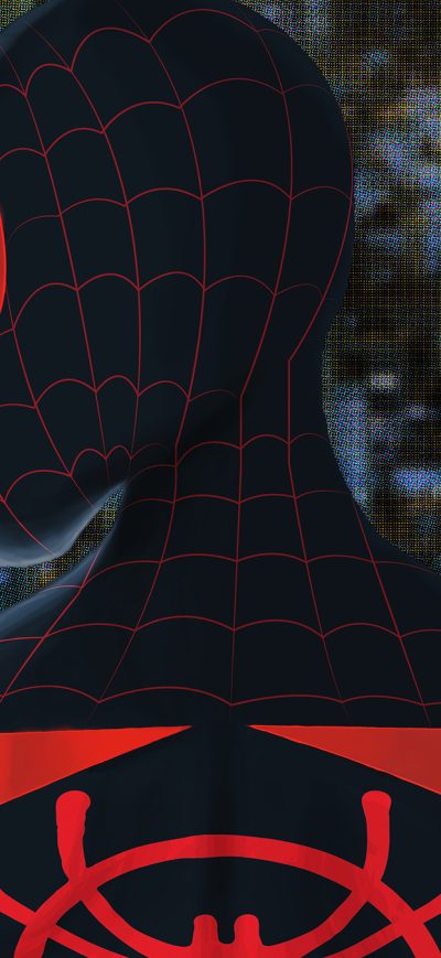 Fond d'écran iPhone Art Mew Miles Morales