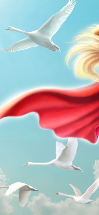 Fond d'écran iPhone Supergirl Dreamy Comic Art 5k
