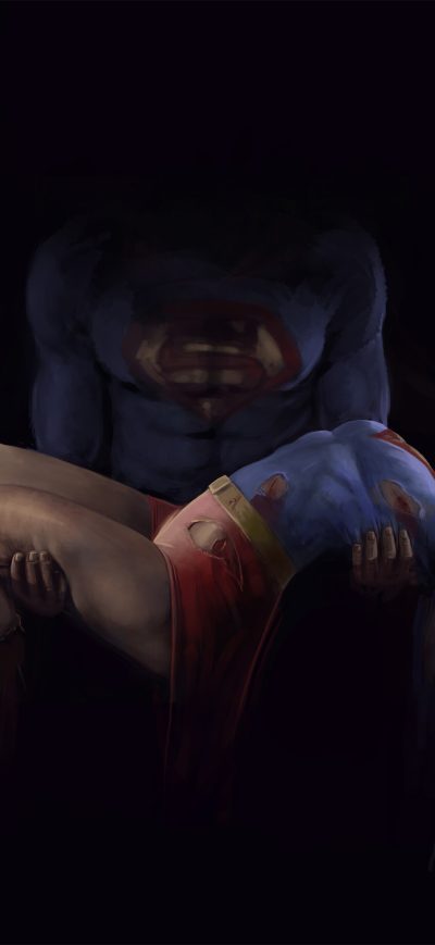 Fond d'écran iPhone Superman Saved Supergirl