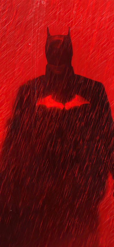 Fond d'écran iPhone The Batman 2022 Red