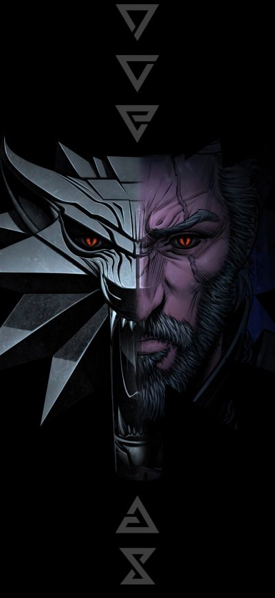 Fond d'écran iPhone The Witcher Minimal 5k