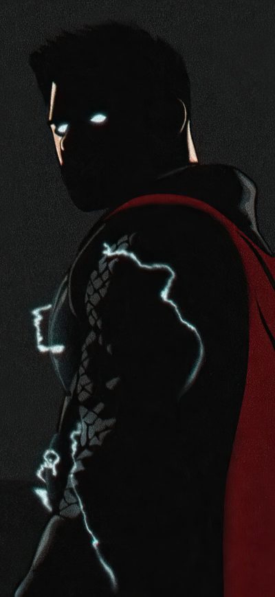 Fond d'écran iPhone Thor Avengers Endgame Minimal 4k