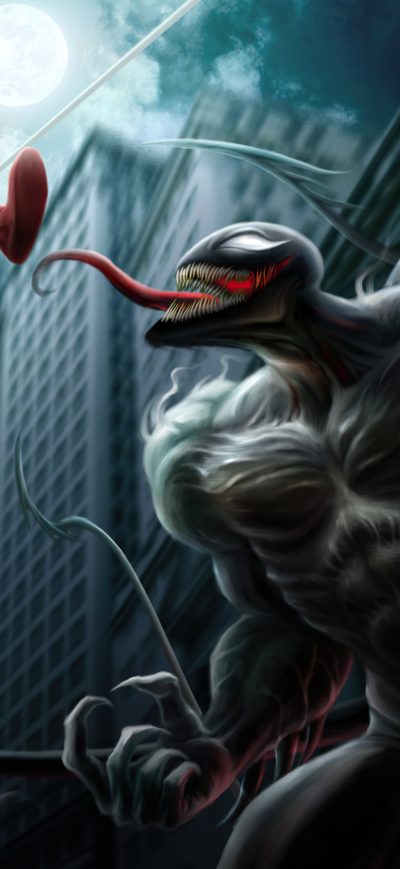 Fond d'écran iPhone Venom Vs Spiderman Fight 5k