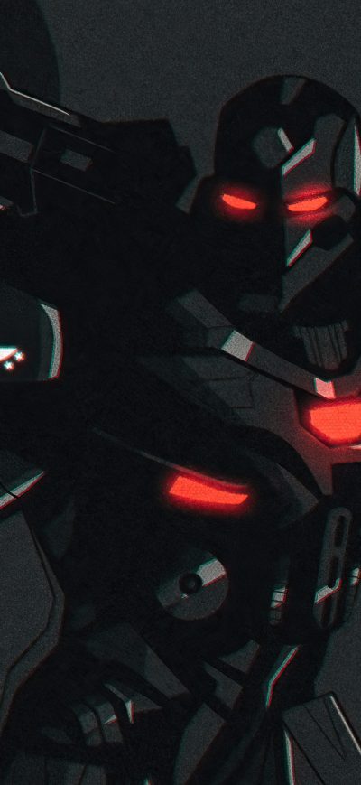 Fond d'écran iPhone War Machine Avengers Endgame Minimal