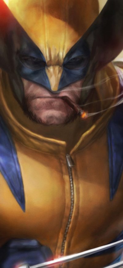 Fond d'écran iPhone Wolverine Smoking