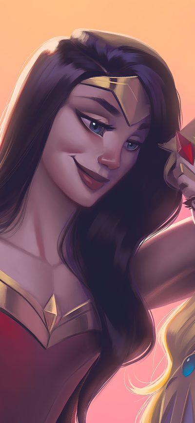 Fond d'écran She Ra Wibder Woman sur iPhone