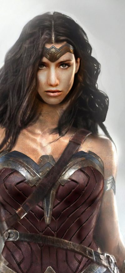 Fond d'écran iPhone 4k Wonder Woman New Art