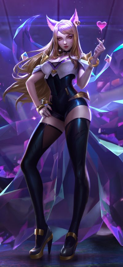 Fond d'écran iPhone Ahri League Of Legends 4k