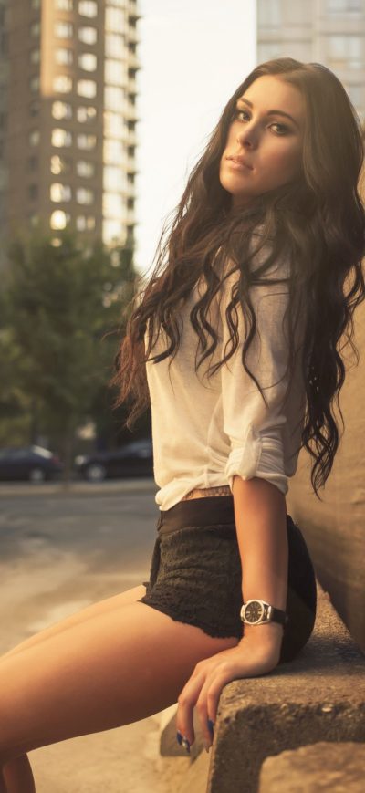 Fond d'écran iPhone Beautiful Brunette Girl Photography