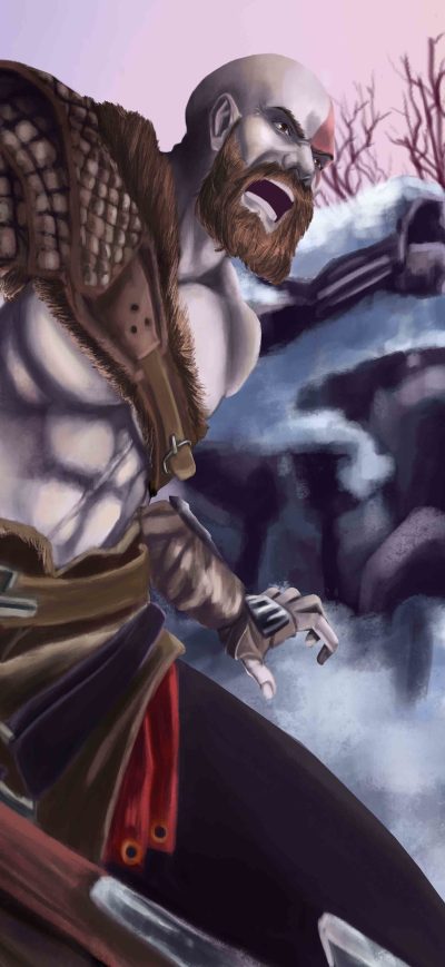 Fond d'écran iPhone God Of War Fanart