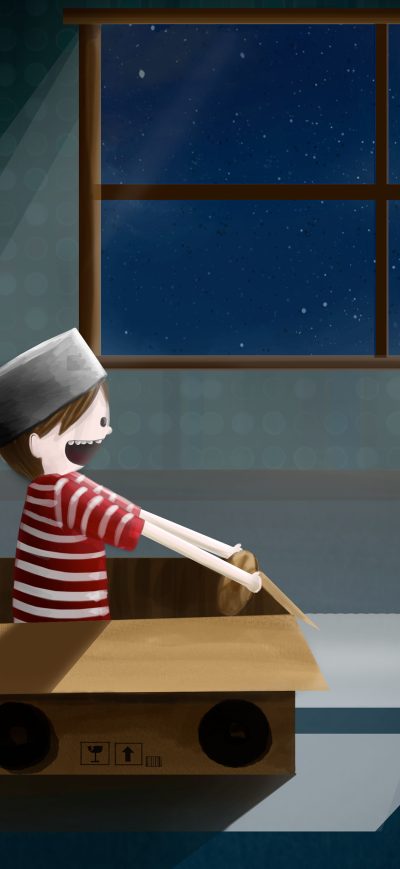 Fond d'écran iPhone Boxcar Illustration