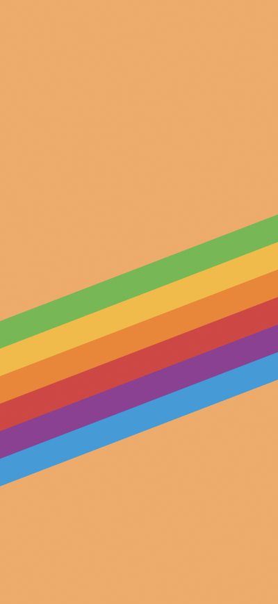Fond d'écran iPhone Ios 11 Heritage Stripe Orange