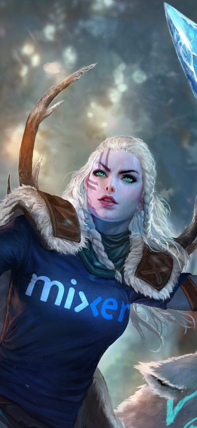 Fond d'écran iPhone Skadi Mixer Skin Smite