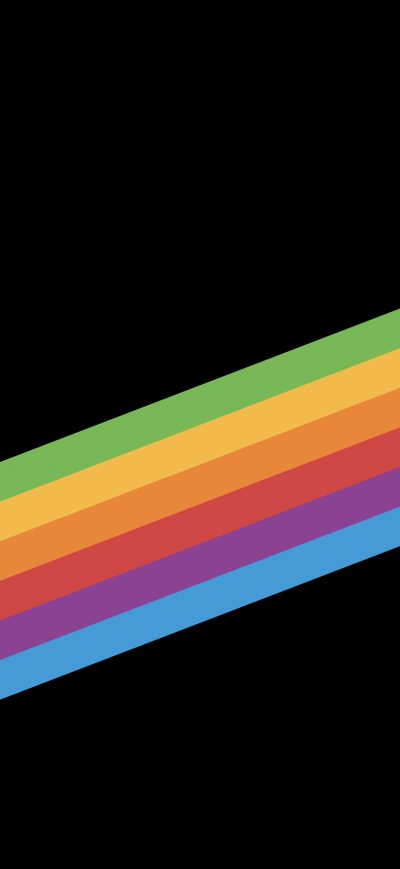 Fond d'écran iPhone Ios 11 Heritage Stripe Black