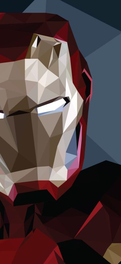Fond d'écran iPhone Iron Man Low Poly Arts