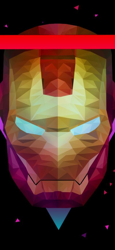 Fond d'écran iPhone Low Poly Art Ironman