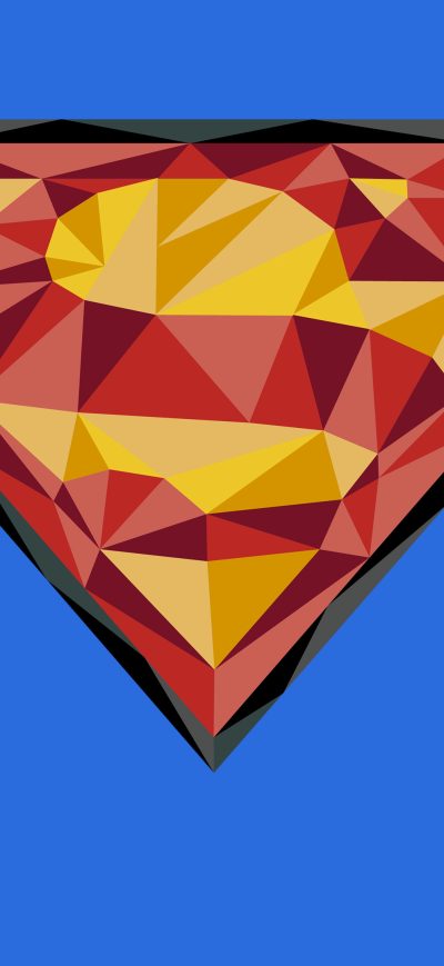 Fond d'écran iPhone Superman Logo 4k Art