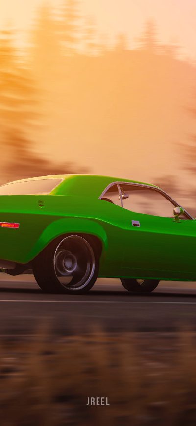 Fond d'écran iPhone 1970 Dodge Challenger RT From The Crew 2 Art