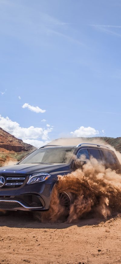 Fond d'écran 2017 Mercedes AMG GLS63 sur iPhone