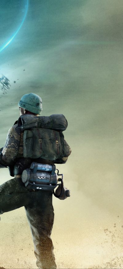 Fond d'écran iPhone Tornado Metal Gear Survive 4k