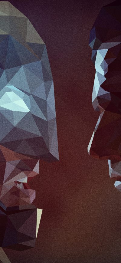 Fond d'écran iPhone Superman And Batman Low Poly