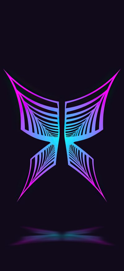 Fond d'écran iPhone Butterfly Digital Abstract 4k