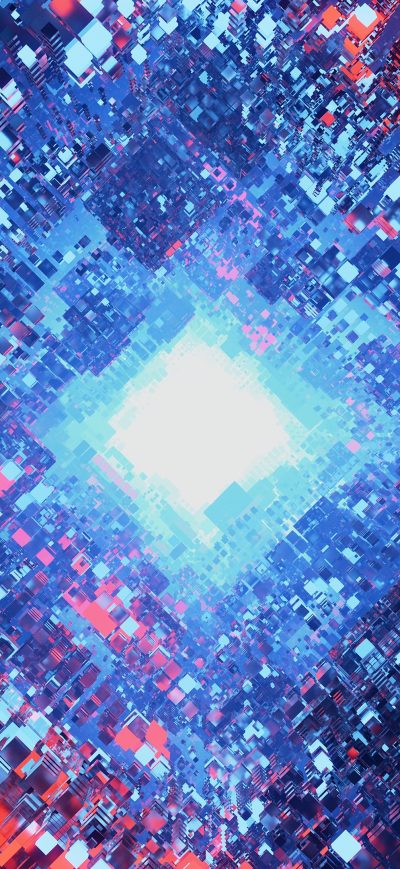 Fond d'écran Particles Art 4k sur iPhone