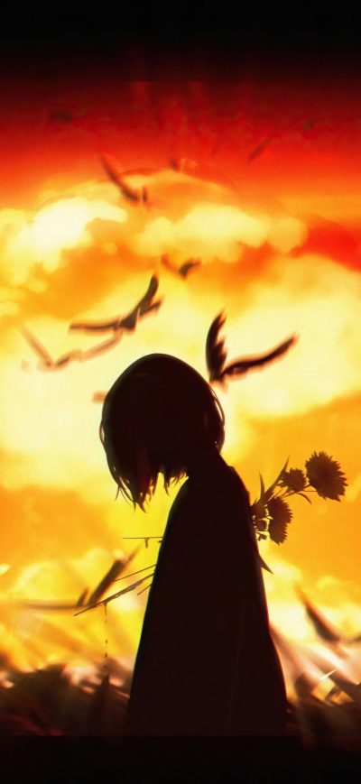 Fond d'écran Nuclear Fungus Anime Girl sur iPhone