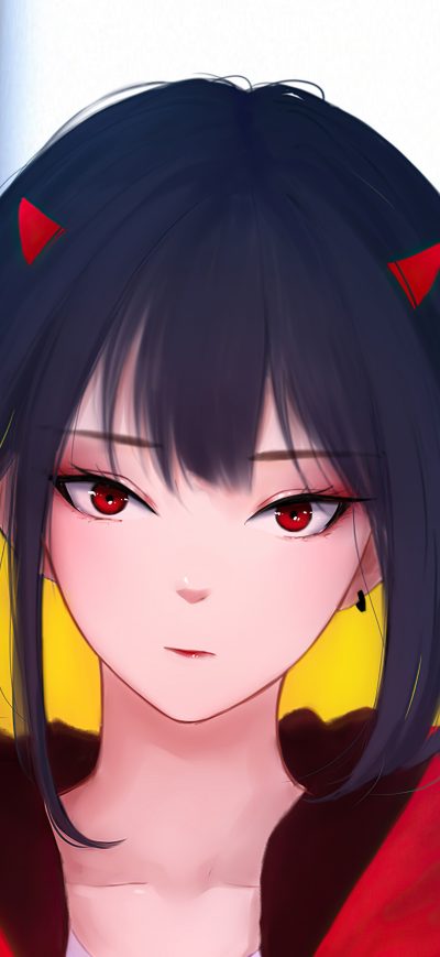 Fond d'écran iPhone MX Shimmer Red Eyes Anime Girl