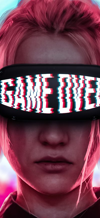 Fond d'écran iPhone Girl Game Over Glasses